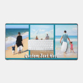 Aangepaste foto collage en tekstnaam bureaumat (Keyboard & Muis)