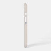 Aangepaste foto collage gepersonaliseerde beige iPhone 16 hoesje (Linkerkant)