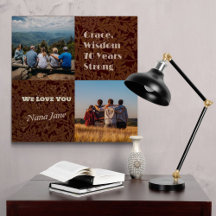 Aangepaste foto collage geschenken voor 70 jaar ou