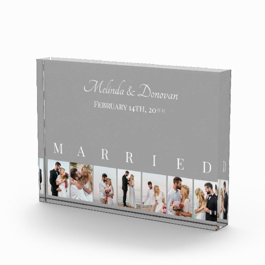 Aangepaste foto Collage Grijs 7 Afbeelding bruilof (Rechts)