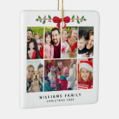 Aangepaste Foto Collage Kerst Ornament (Rechts)