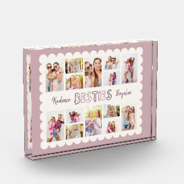 Aangepaste foto-collage met 16 foto's vriendinnen