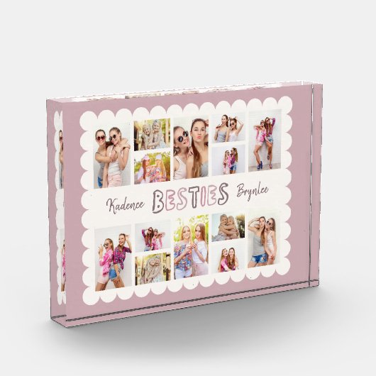 Aangepaste foto-collage met 16 foto's vriendinnen (Links)
