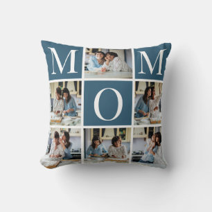 Aangepaste Foto Collage MOM Gift Sierkussen