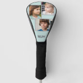 Aangepaste foto collage monogram gepersonaliseerd golfheadcover (Voorkant)