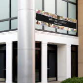 Aangepaste foto collage naam Familie reunion Banne Spandoek (Buitenkant Gebouw)