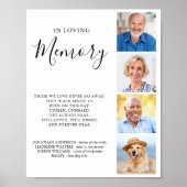 Aangepaste foto-collage Persoonlijke huwelijksherd Poster (Voorkant)