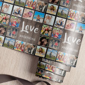 Aangepaste foto Collage Rustic Farmhouse Love Fami Cadeaupapier