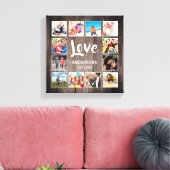 Aangepaste foto Collage Rustic Farmhouse Love Fami Canvas Afdruk (Insitu (Woonkamer))
