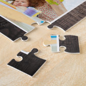 Aangepaste foto Collage Rustic Farmhouse Love Fami Legpuzzel (Zijkant)