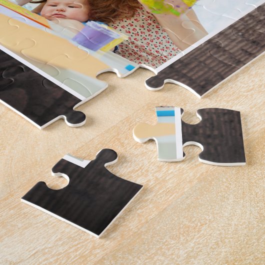Aangepaste foto Collage Rustic Farmhouse Love Fami Legpuzzel (Zijkant)