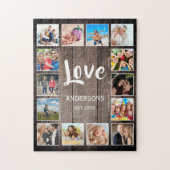 Aangepaste foto Collage Rustic Farmhouse Love Fami Legpuzzel (Verticaal)