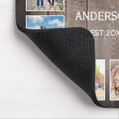 Aangepaste foto Collage Rustic Farmhouse Love Fami Muismat (Hoek)