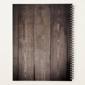 Aangepaste foto Collage Rustic Farmhouse Love Fami Planner (Achterkant)