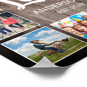Aangepaste foto Collage Rustic Farmhouse Love Fami Poster (Hoek)