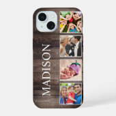 Aangepaste foto collage rustieke boerderij familie iPhone 15 case (Achterkant)