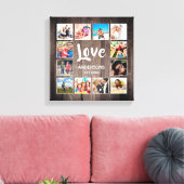 Aangepaste foto collage rustieke boerderij liefde canvas afdruk (Insitu (Woonkamer))