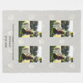 Aangepaste foto-collage van huisdier-herdenkingsde fleece deken (Voorkant (Horizontaal))