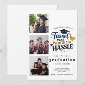 Aangepaste foto-collage voor eindexamenfeest uitno kaart (Voorkant / Achterkant)