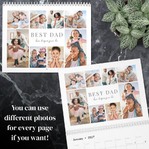 Aangepaste foto-collage voor papa kalender