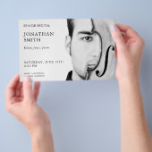 Aangepaste foto concert promotie senior overweging flyer (Hand)