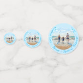 Aangepaste foto Confetti met aangepaste tekst (Achterkanten)