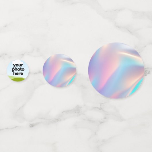 Aangepaste foto Confetti met holografische accente (Voorkanten)