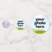 Aangepaste foto Confetti met holografische accente (Achterkanten)