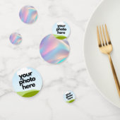 Aangepaste foto Confetti met holografische accente (Groep)