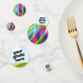 Aangepaste Foto Confetti met Neon Accents (Groep)