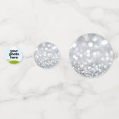 Aangepaste foto Confetti met zilveren accenten (Voorkanten)