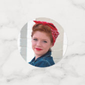 Aangepaste Foto Confetti Party Tafeldecoratie (Kleine voorkant)