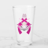 Aangepaste foto Cowgirl Glas (Achterkant)