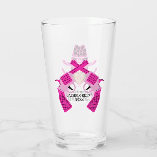 Aangepaste foto Cowgirl Glas (Achterkant)