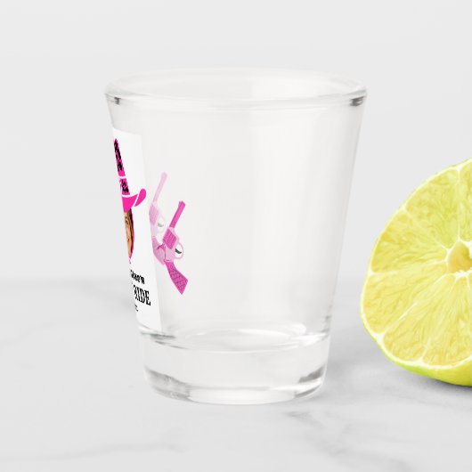 Aangepaste foto Cowgirl Shot Glas (Rechts)