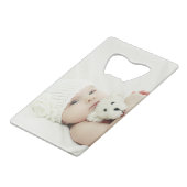 Aangepaste foto creditkaart flessenopener (Achterkant Gekanteld)