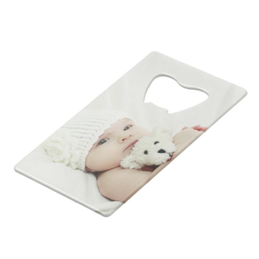 Aangepaste foto creditkaart flessenopener (Achterkant Gekanteld)