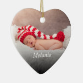 Aangepaste foto Creëer Uw eigen foto Keramisch Ornament (Rechts)