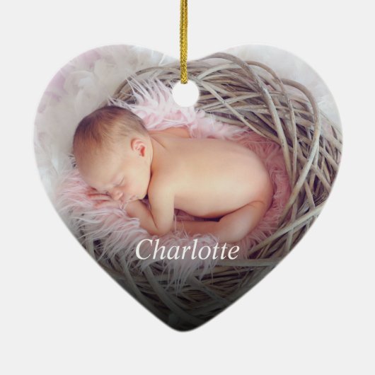 Aangepaste foto Creëer Uw eigen foto Keramisch Ornament (Achterkant)