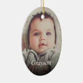Aangepaste foto Creëer Uw eigen foto Keramisch Ornament (Rechts)