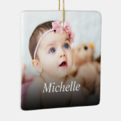 Aangepaste foto Creëer Uw eigen foto Keramisch Ornament (Rechts)