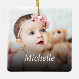 Aangepaste foto Creëer Uw eigen foto Keramisch Ornament