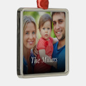 Aangepaste foto Creëer Uw eigen foto Metalen Ornament (Rechts)