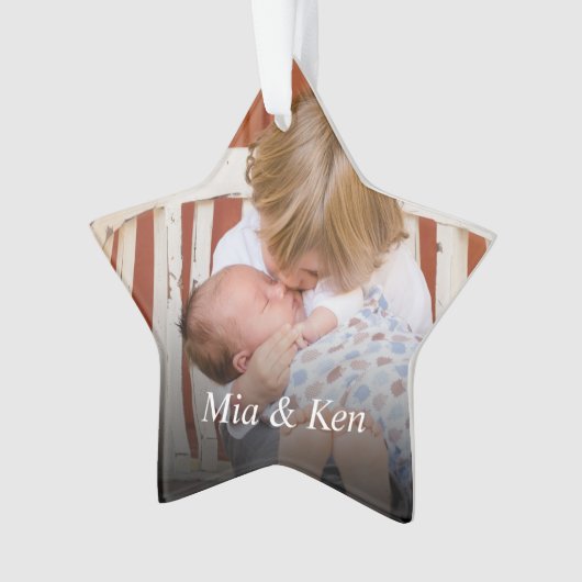 Aangepaste foto Creëer Uw eigen foto Ornament (voorkant)