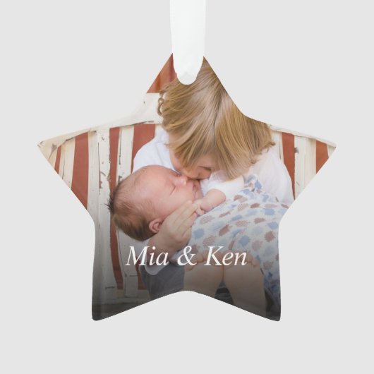 Aangepaste foto Creëer Uw eigen foto Ornament (voorkant)