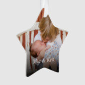 Aangepaste foto Creëer Uw eigen foto Ornament (voorkant)