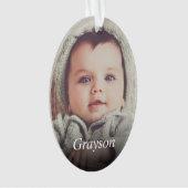 Aangepaste foto Creëer Uw eigen foto Ornament (voorkant)