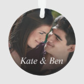 Aangepaste foto Creëer Uw eigen foto Ornament (achterkant)