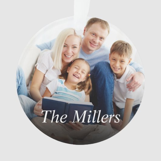 Aangepaste foto Creëer Uw eigen foto Ornament (voorkant)