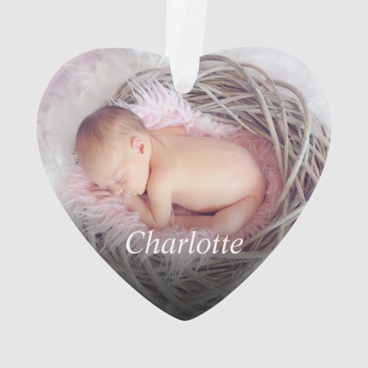 Aangepaste foto Creëer Uw eigen foto Ornament (achterkant)